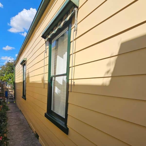 weatherboard painting - side view